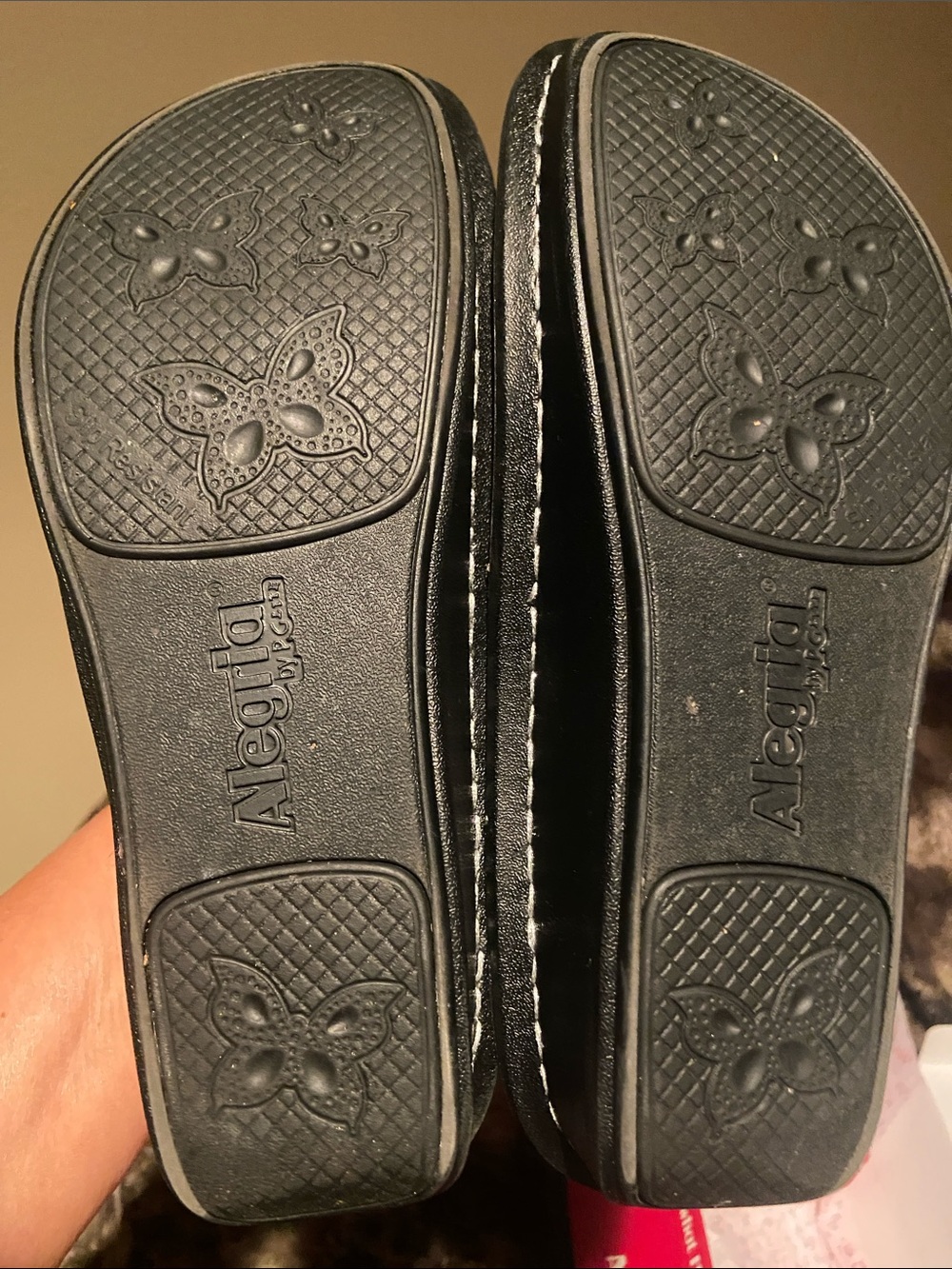 Alegria Black Floral Slip-On Clogs - Picture 13 of 13